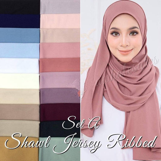 Ribbed Cotton Jersey Hijab